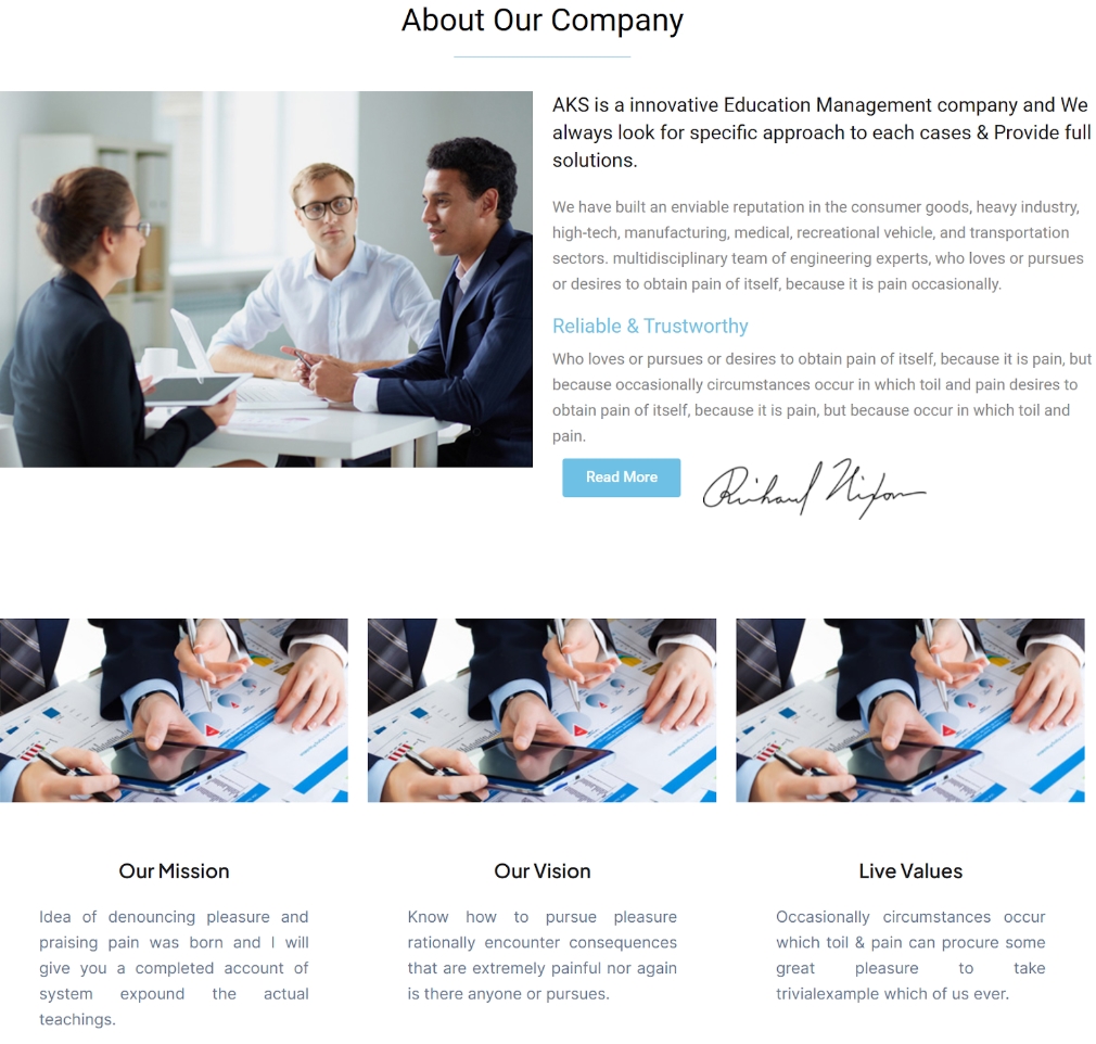 Tekst na stranici zapravo ne govori o ničemu, a posebno ne o obrazovanju.