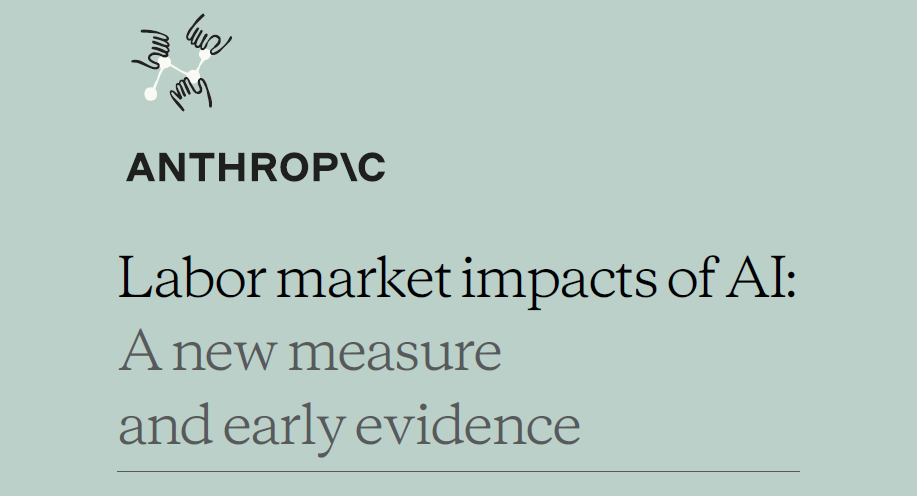 Anthropic’s report on the labour market impacts of AI
