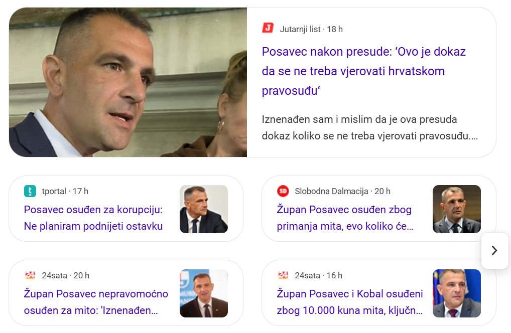 Osuđen Matija Posavec