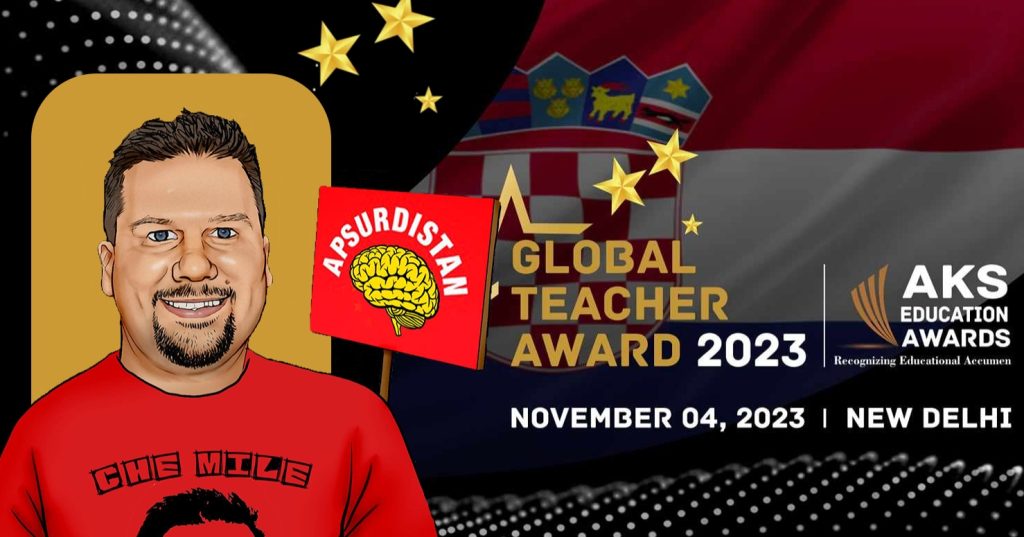 Miljenko Hajdarovic proud winner of Global Teacher Award 2023