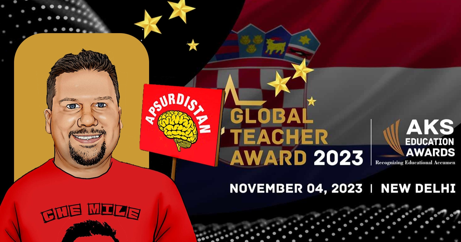 Miljenko Hajdarovic proud winner of Global Teacher Award 2023